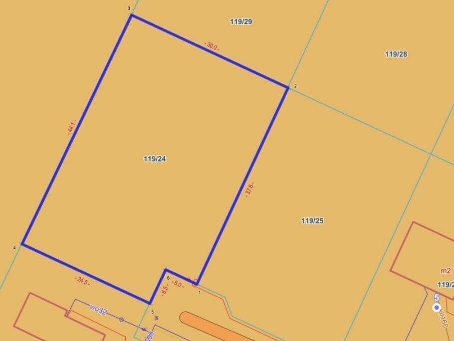 Działka 1298m² Sapowice MPZP media | podział