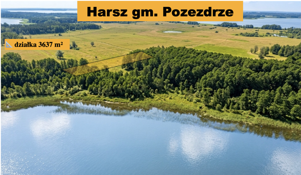 Działka budowlana - szlak Wielkich Jezior Maz..