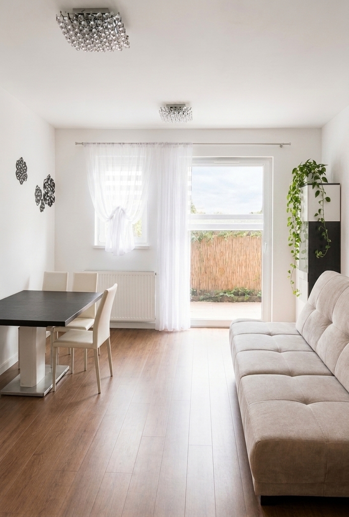 2 pokoje z tarasem 13 m² | cichy Oporów