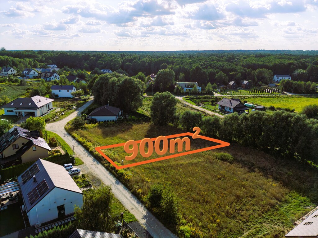 Buduj od zaraz! Działka 900 m² przy lesie