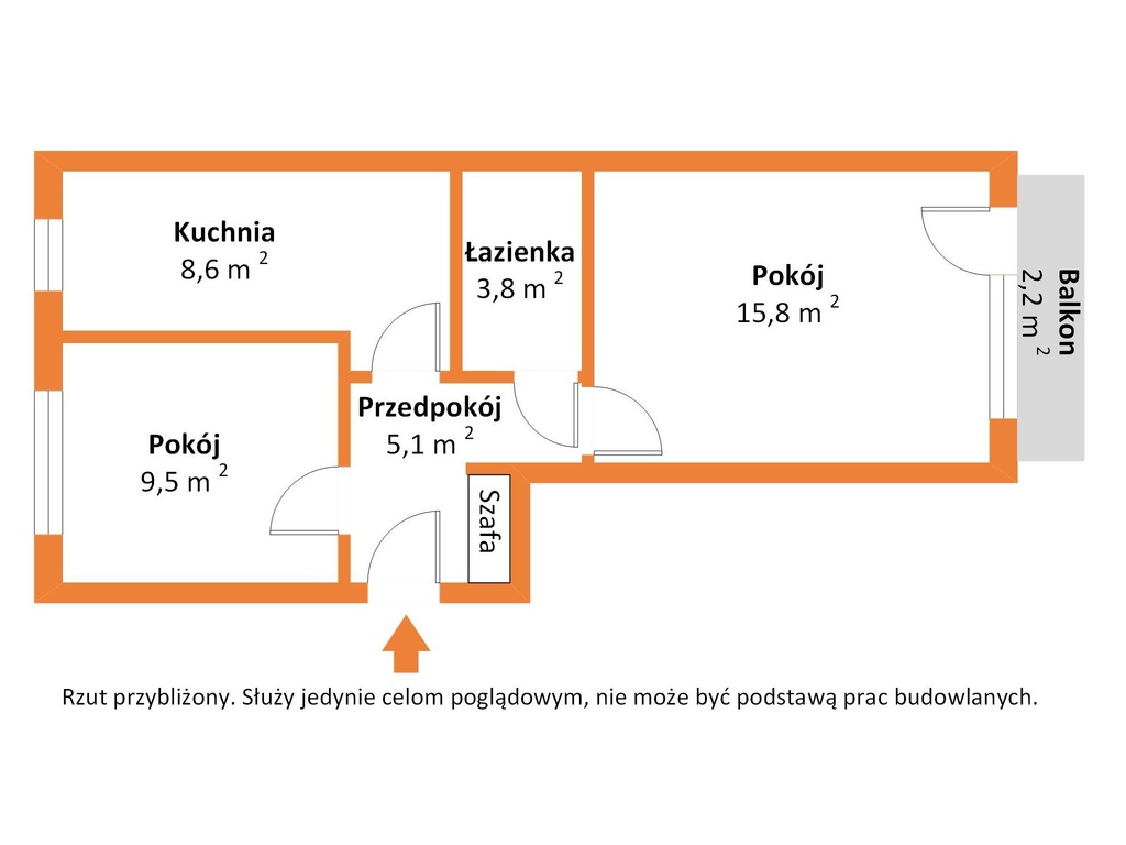Mieszkanie 55 m², 2 pokoje, park, możliwość garażu