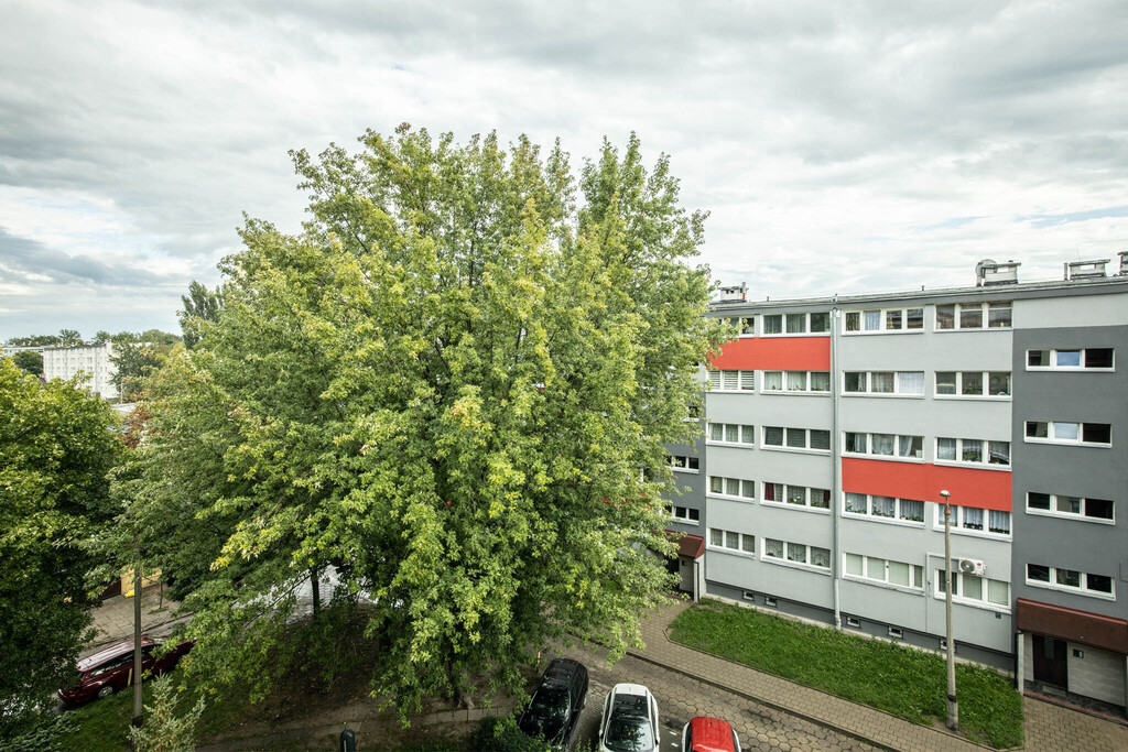 Dwa pokoje, balkon i spokój na ostatnim piętrze