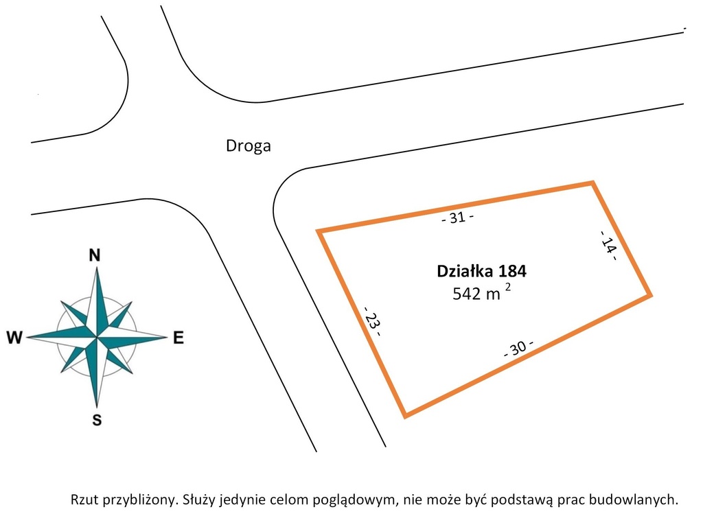 Działka 542 m², inwestycyjna, MPZP