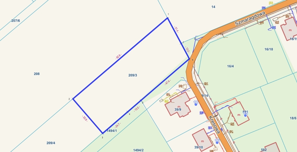 Przestronna działka 3001 m² Ignaców