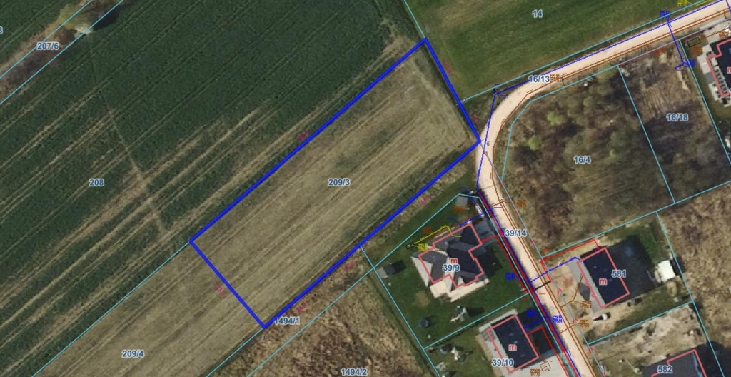 Przestronna działka 3001 m² Ignaców