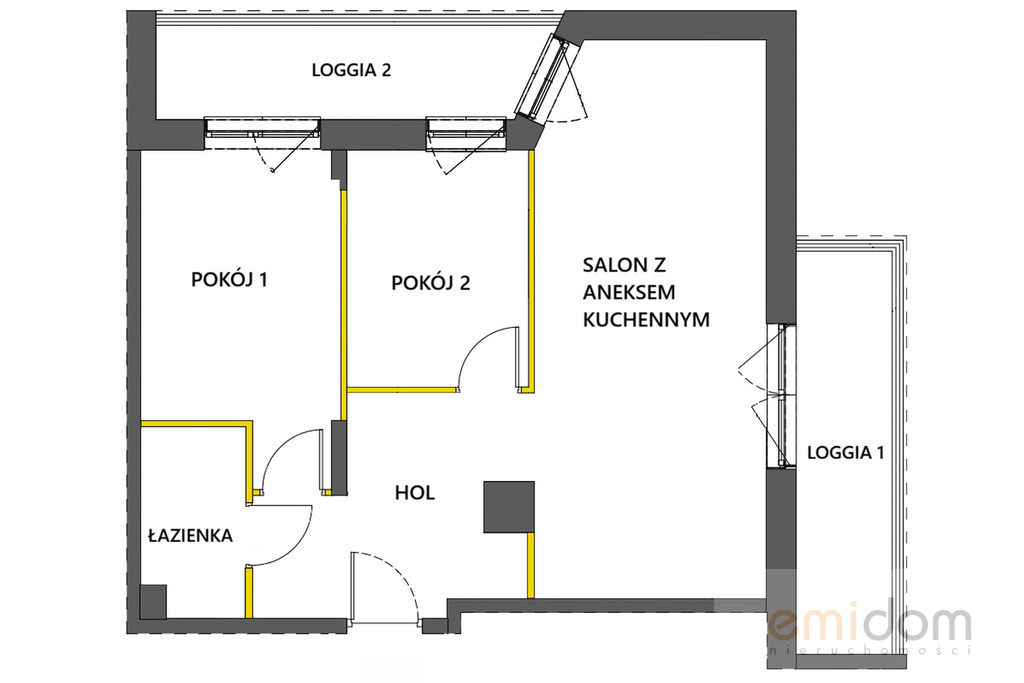 3 pokoje, garaż, nowy blok, PKP