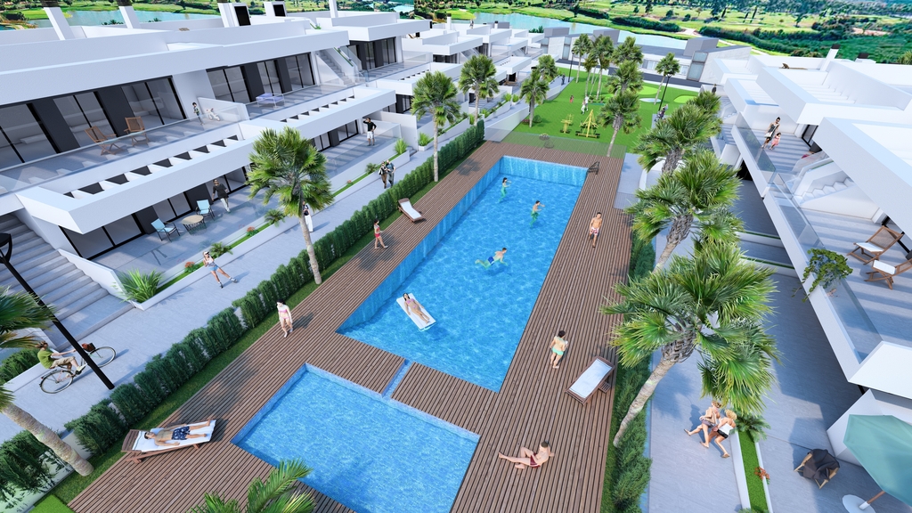 Apartament na parterze przy polu golfowym Algorfa