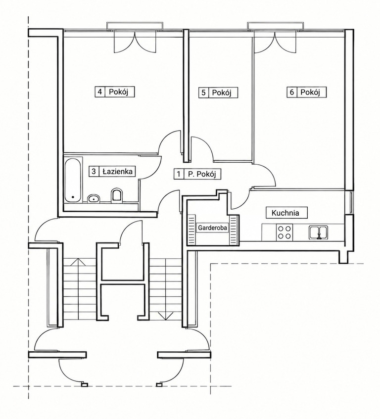 3 pokoje | 61 m² | Nowe Miasto | Potulicka