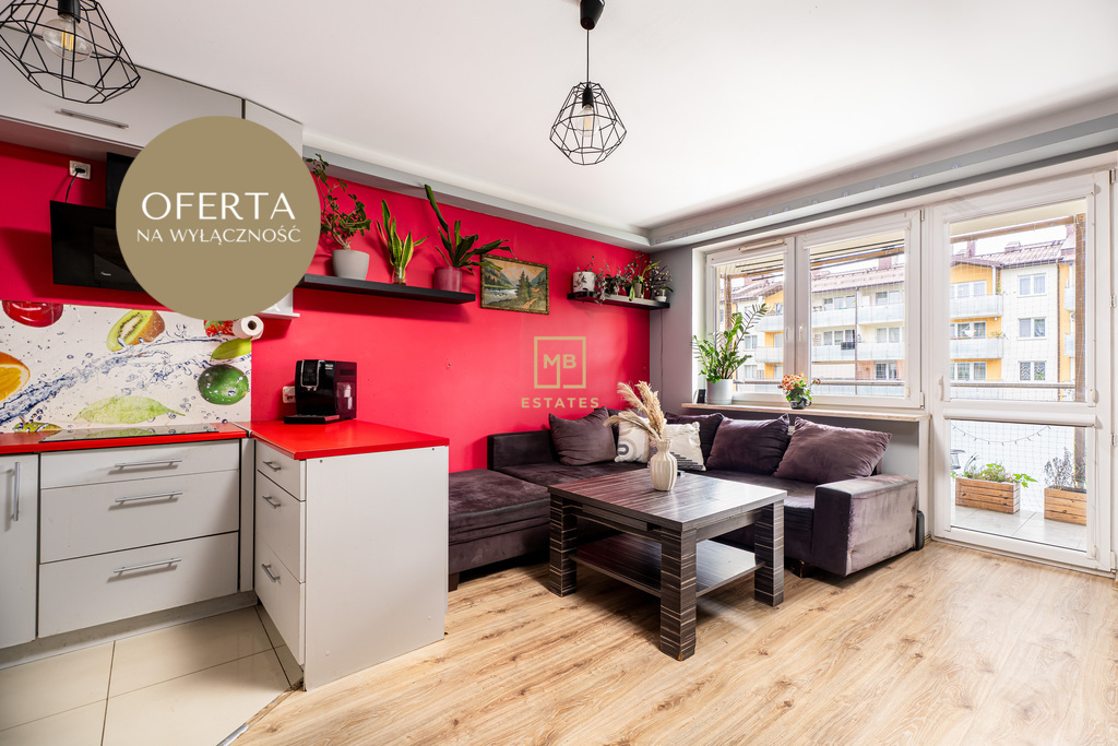 Przestronne mieszkanie 46,55 m²| balkon i garaż!