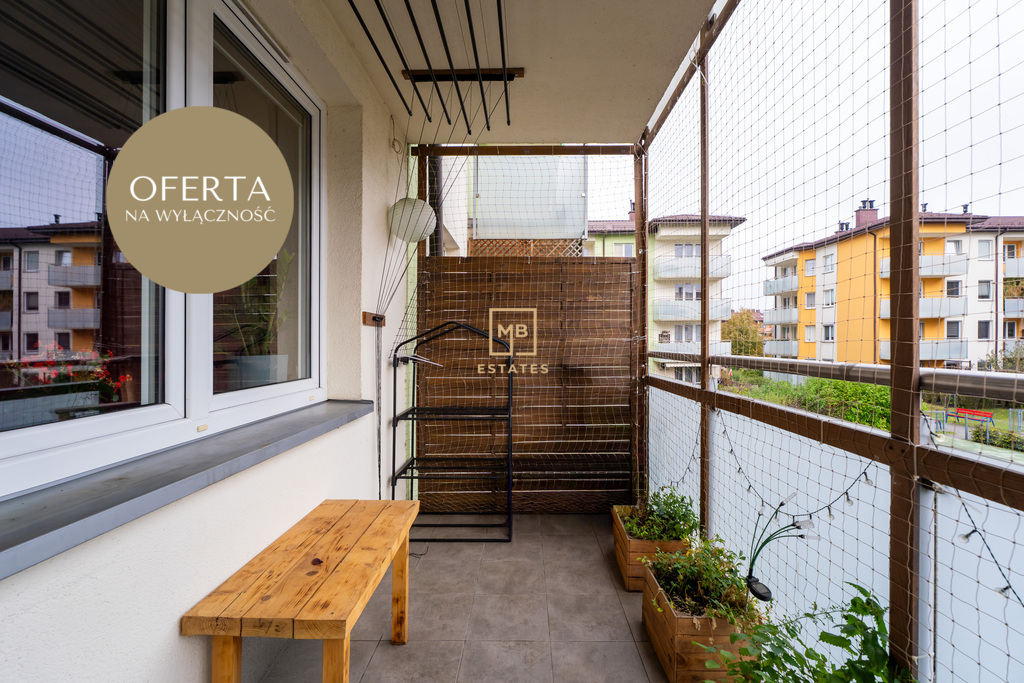 Przestronne mieszkanie 46,55 m²| balkon i garaż!