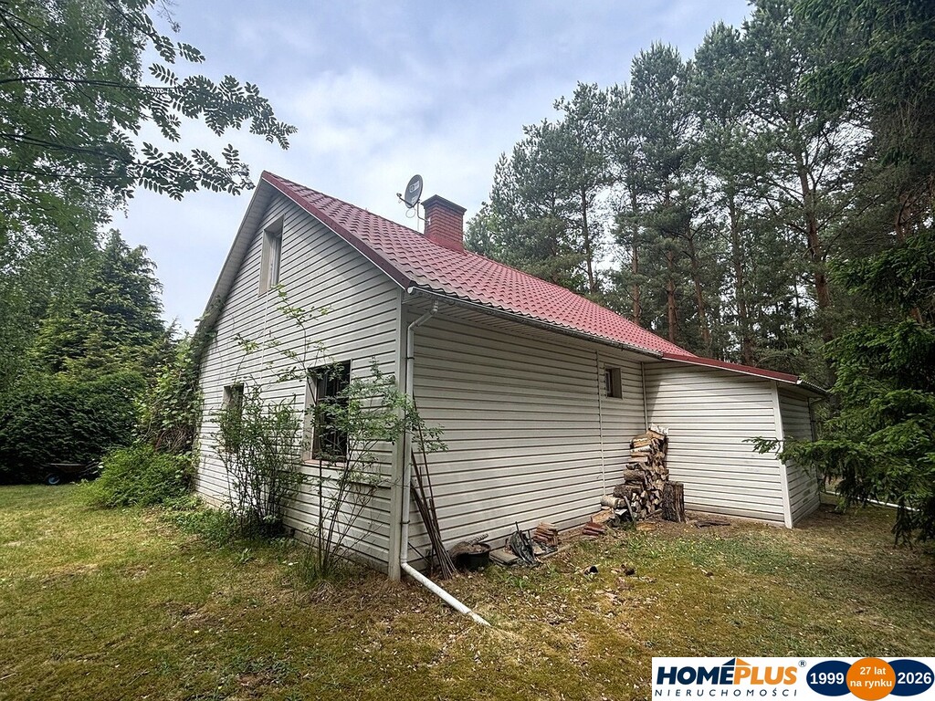 Przytulny murowany dom w lesie z dużą działką