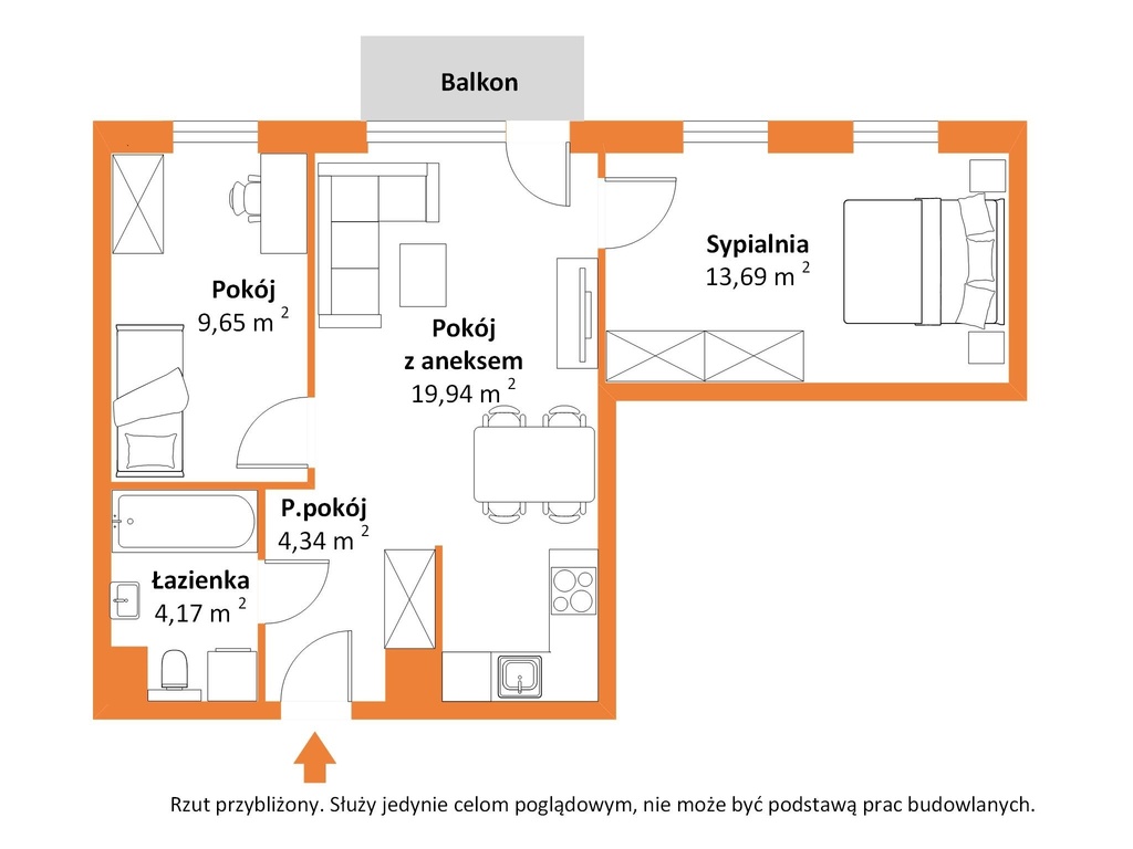 3 pokoje przy Politechnice | Nowa Przędzalnia
