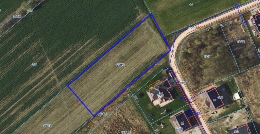 Działka 3754 m² z WZ – Ignaców, gm. Brzeziny