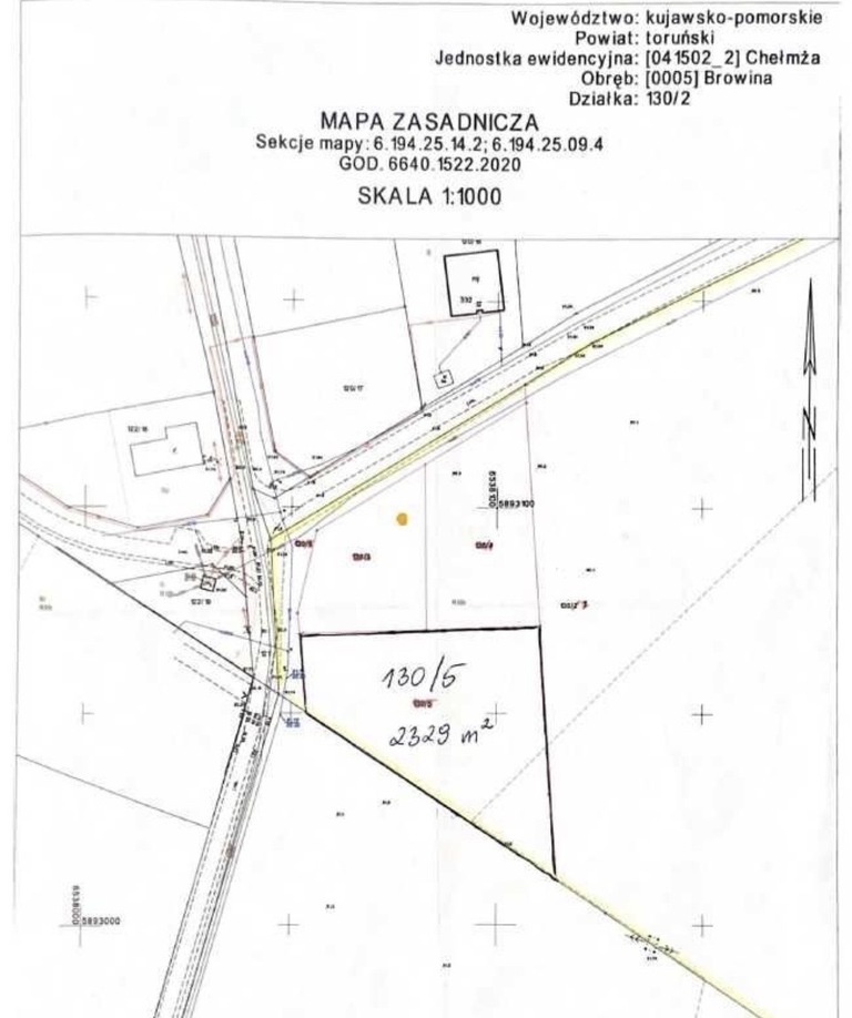 Działka budowlana- bliskość Torunia, spokój natury