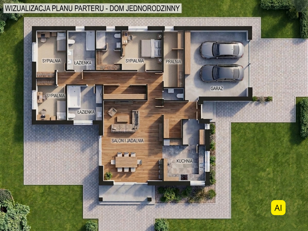 Działka budowlana z pozwoleniem na budowę! 1477m2