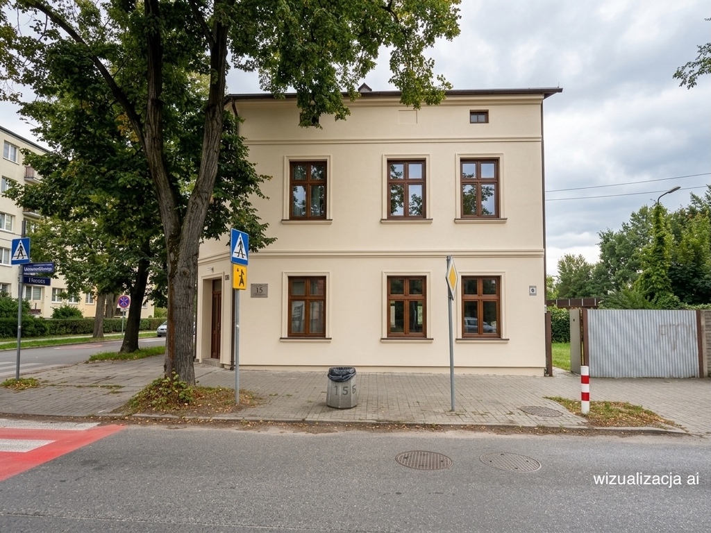 Narożna kamienica w Pabianicach - 290 m²