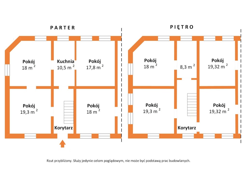 Narożna kamienica w Pabianicach - 290 m²