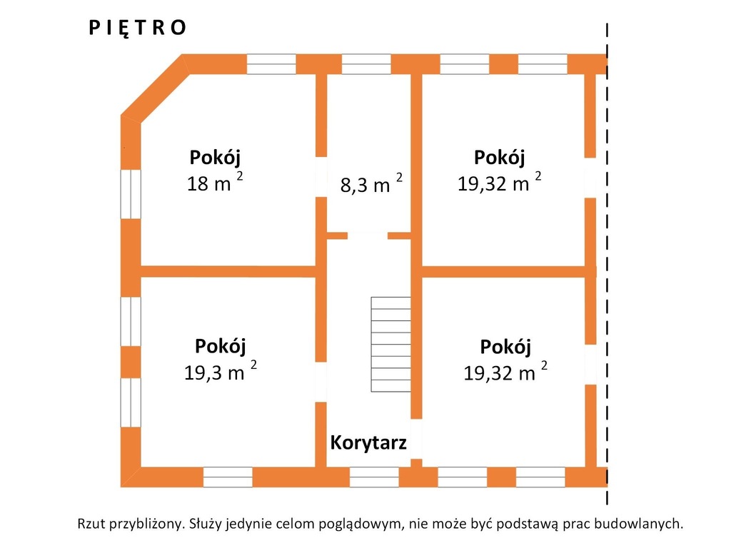 Narożna kamienica w Pabianicach - 290 m²