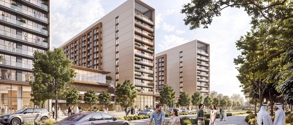 Apartament z 1 sypialnią w zielonym kompleksie – Dubaj