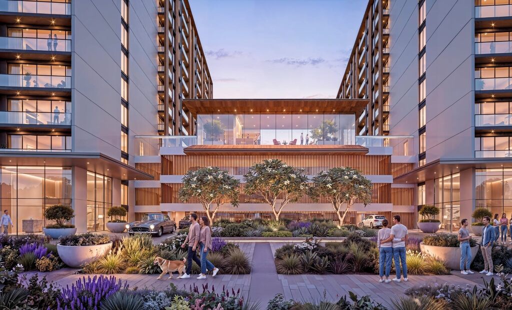 Apartament z 1 sypialnią w zielonym kompleksie – Dubaj