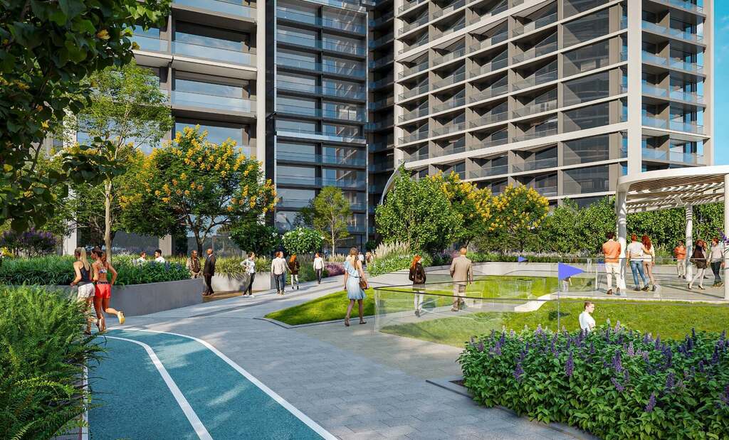 Apartament z sypialnią i balkonem w kompleksie z ogrodami – Dubaj