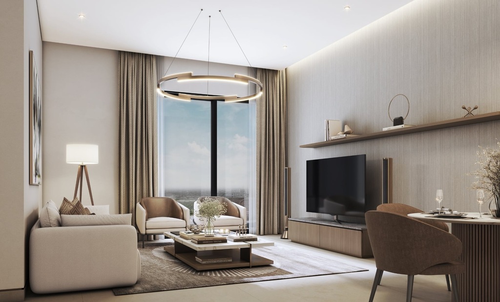 Apartament 2 pok. w nowym wieżowcu, 51 m², blisko centrum Dubaju