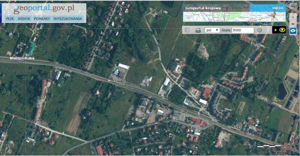DZIAŁKA MIERZYN UL. LUBIESZYŃSKA 950 M2-WYNAJEM.