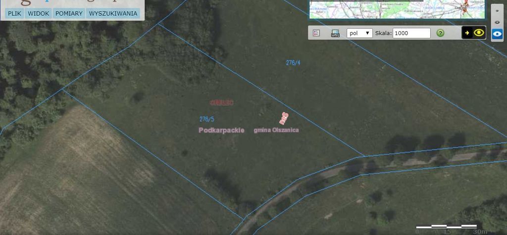 ORELEC,GM.OLSZANICA,POW.LESKI,LAS 7000M2.
