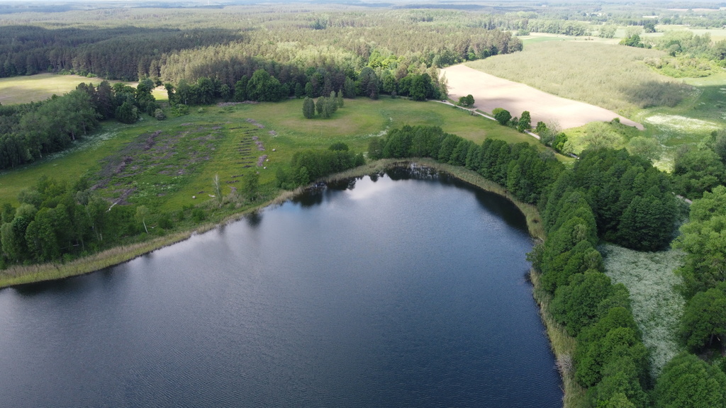 Działka bud.1501m2,obr.Piława,przy J.Łąkie,las.