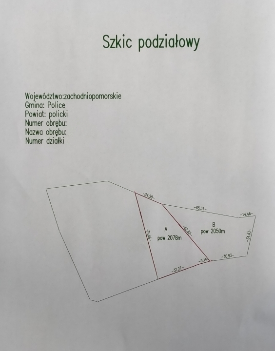 Działka 1h 383m2 m2, zabudowana budynkiem  380 m2