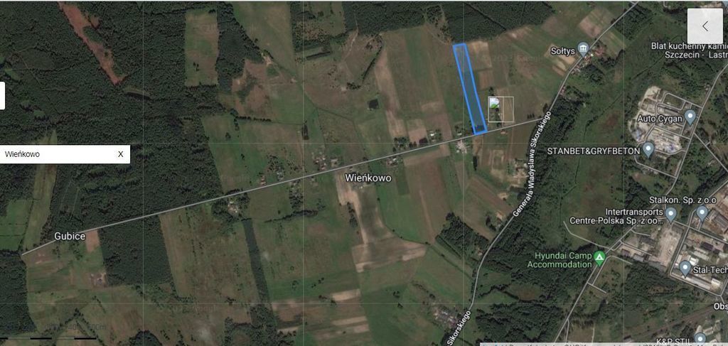 Działka Wieńkowo, 3.38 ha,gm. Police.