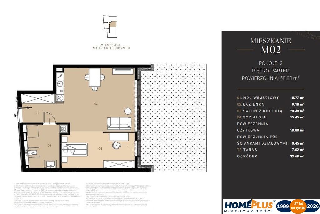 0%, deweloperski apartament - Górny Mokotów