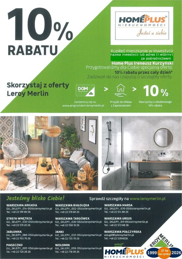 0%, WOLA CZYSTE - gotowe i pod klucz !!!