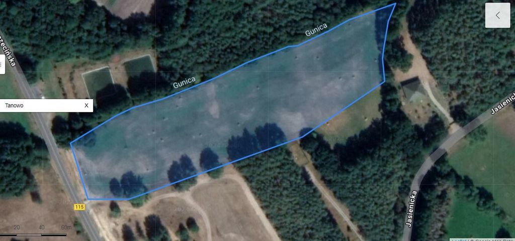 Działka,Tanowo,gm.Police,3166m2,plan-usługi.