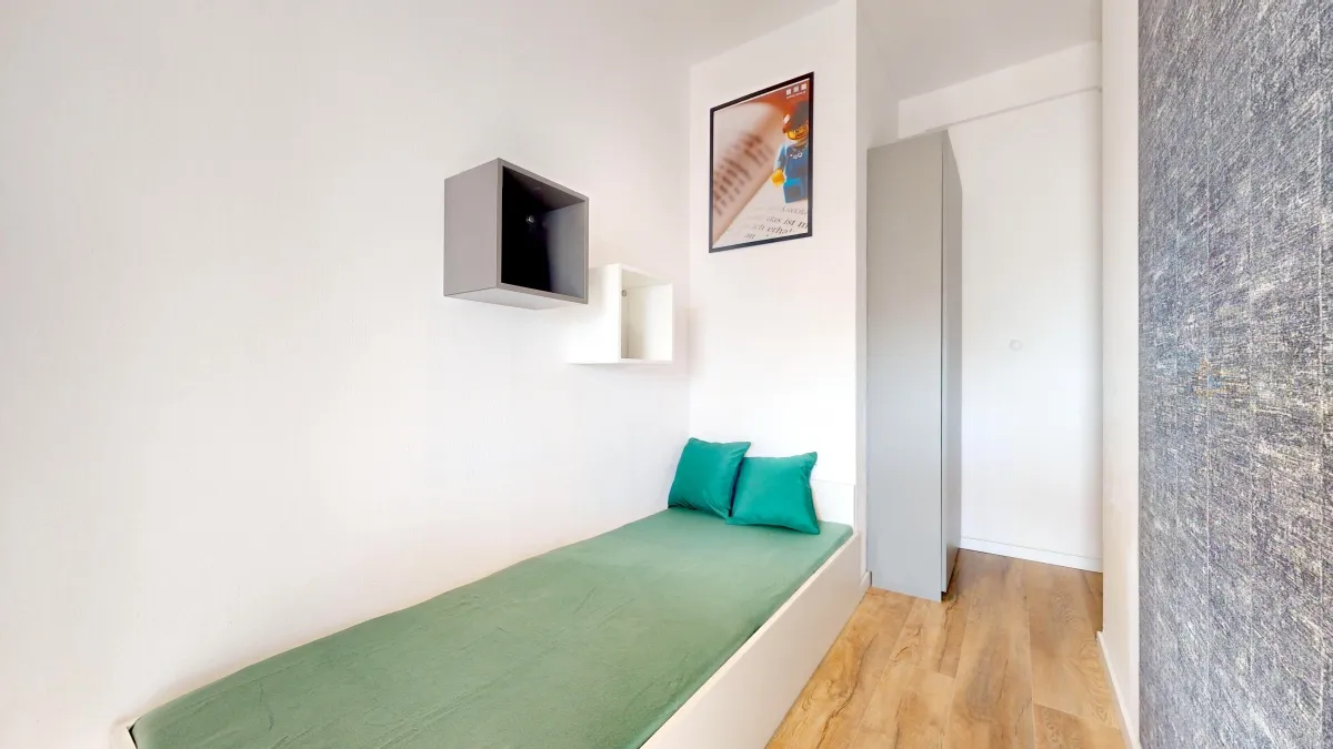 Pokój jednoosobowy #3 z balkonem przy ul. Polinezyjskiej 2